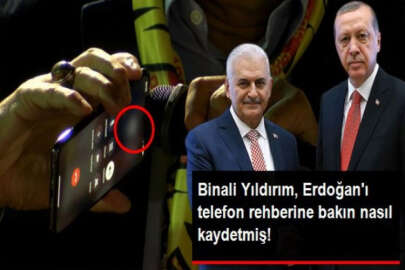 Binali Yıldırım'ın telefonunda Cumhurbaşkanı Erdoğan bakın nasıl kayıtlı
