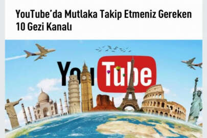 Youtube'da en sevilen gezi program kanalları