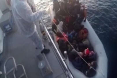 İzmir'de Türk kişmiri sularına itilen 32 sığınmacı kurtarıldı