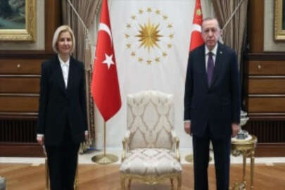Cumhurbaşkanı Erdoğan, Gagavuz Özerk Yeri Başkanı Irina Vlah'ı kabul etti