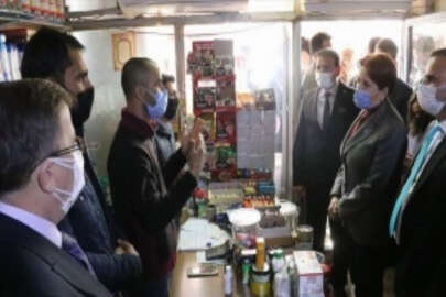 İYİ Parti Genel Başkanı Akşener Şanlıurfa'da esnafı ziyaret etti