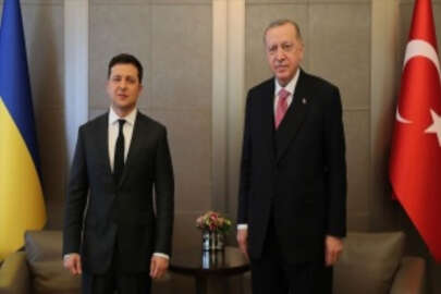 Cumhurbaşkanı Erdoğan ve Ukrayna Devlet Başkanı Zelenskiy bir araya geldi