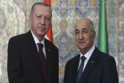 Cumhurbaşkanı Erdoğan ile Cezayir Cumhurbaşkanı Tebbun İsrail'in saldırılarını görüştü