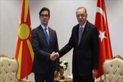 Cumhurbaşkanı Erdoğan, Kuzey Makedonya Cumhurbaşkanı Pendarovski ile görüştü