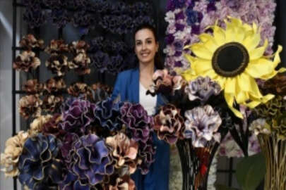 Yapay çiçek üreten kadın girişimci 10 ülkeye ihracat yapıyor