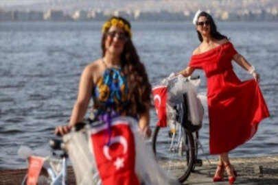Yurdun birçok bölgesinde 'Süslü Kadınlar Bisiklet Turu' düzenlendi