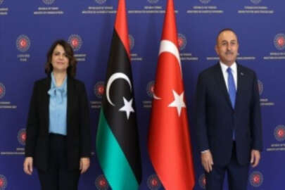 Dışişleri Bakanı Çavuşoğlu, Libyalı mevkidaşı Manguş'la bir araya geldi