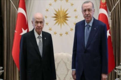 Cumhurbaşkanı Erdoğan'ın MHP Genel Başkanı Bahçeli'yi kabulü başladı