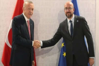 Cumhurbaşkanı Erdoğan AB Konseyi Başkanı Charles Michel ile görüştü