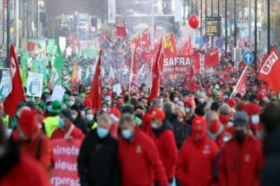 Belçika'da binlerce işçiden hükümete: Her şey zamlanıyor, ücretlerimiz hariç