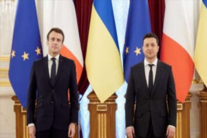 Zelenskiy, Macron'la Donbas'ta şiddetlenen çatışmaları görüştü