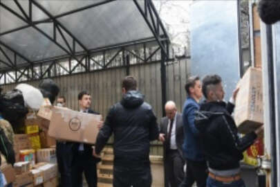 Ukrayna için toplanan yardım malzemeleri Ankara’dan yola çıktı