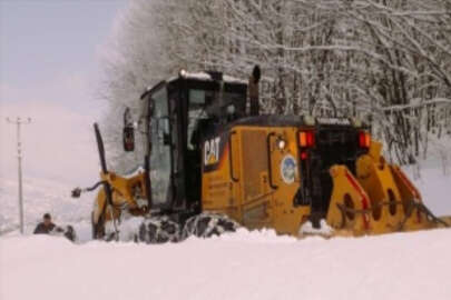 Zonguldak'ta kardan kapanan 110 köy yolu ulaşıma açıldı