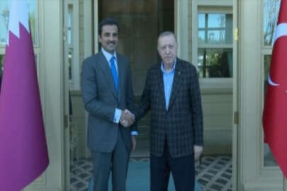Cumhurbaşkanı Erdoğan, Katar Emiri Al Sani ile görüştü