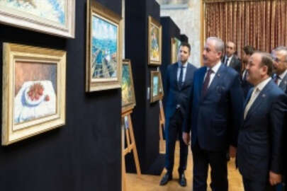 TBMM Başkanı Şentop, AK Parti'li Öztürk'ün resim sergisini açtı