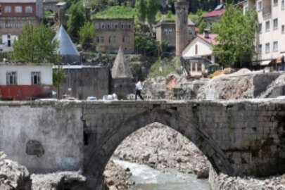 Bitlis Deresi'nin üzerindeki yapıların yıkılmasıyla 8 tarihi köprü ortaya çıktı