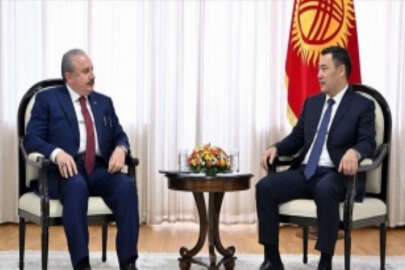 Kırgızistan Cumhurbaşkanı Caparov, TBMM Başkanı Şentop’u kabul etti
