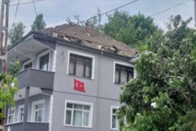 Zonguldak'ta hortum hasara neden oldu