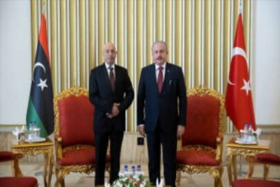TBMM Başkanı Şentop, Libya Temsilciler Meclisi Başkanı Salih ile görüştü