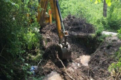 Ordu'nun Aybastı ilçesinde sağanak bazı yollarda hasara yol açtı