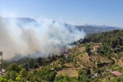 Kahramanmaraş'ta çıkan orman yangınlarına müdahale ediliyor