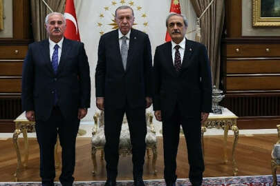 Cumhurbaşkanı Erdoğan, Yargıtay Başkanı Akarca ile Yargıtay Başsavcısı Şahin'i kabul etti