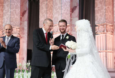 Cumhurbaşkanı Erdoğan yeğeni Usame Erdoğan'ın nikah törenine katıldı