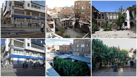 Diyarbakır, Siirt, Van ve Hakkari'de 6-7 Ekim terör olaylarındaki tahribatın izleri silindi