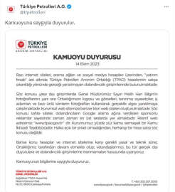 TPAO'dan dolandırıcılara karşı uyarı