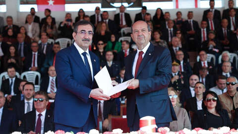 Cumhurbaşkanı Yardımcısı Yılmaz: Kıbrıs Türk halkının haklarının korunması yönünde güçlü bir irade ortaya koymaktayız