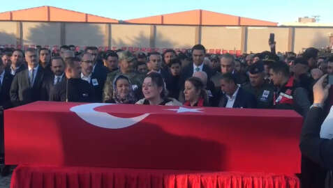 Şehit Astsubay Çalış, son yolculuğuna uğurlandı / Ek fotoğraflar