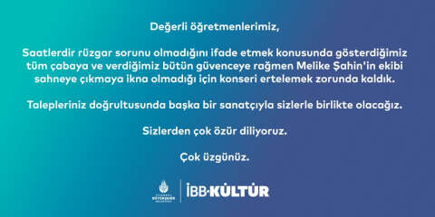 Şarkıcı Melike Şahin ile İBB'nin konser tartışması 