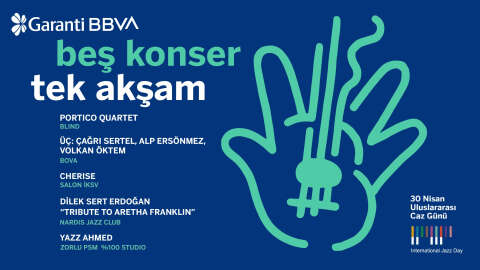 Garanti BBVA, Uluslararası Caz Günü’nü tek akşamda beş konserle kutluyor