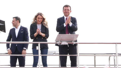 İstanbul- İmamoğlu Çağlayan Adliyesi önünde konuştu