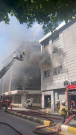 İstanbul - Kağıthane’de iş yerinde yangın