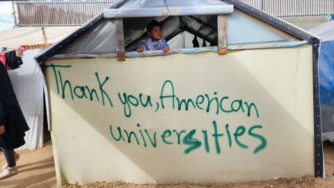 Refah'taki Filistinliden ABD'deki üniversite öğrencilerine teşekkür: "Mesaj ulaştı"