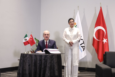 TBMM Başkanı Kurtulmuş, Meksika Meclis Başkanı Castillo ile görüştü