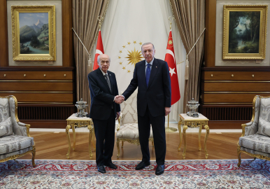 Cumhurbaşkanı Erdoğan, Bahçeli ile bir araya geldi