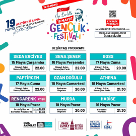 İstanbul'da üç ilçeden ortak 'Hep Birlikte 19 Mayıs Gençlik Festivali'