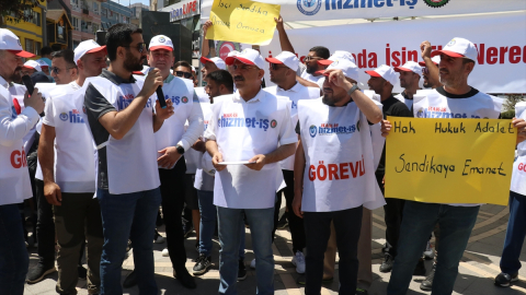 Yalova Belediyesinde işten çıkarılan işçiler çadırda eylem başlattı