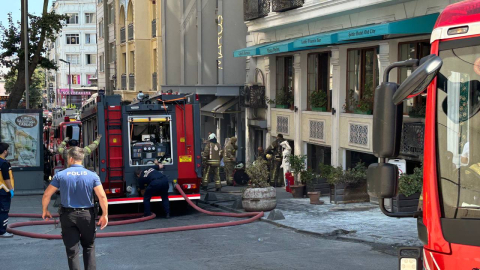 İstanbul - Fatih'te iş yerinin çamaşırhane bölümündeki yangın söndürüldü
