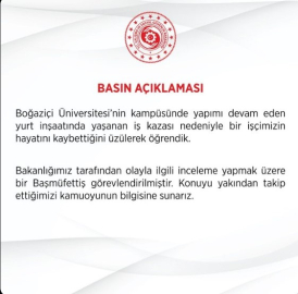İstanbul - Çalışma Bakanlığı'ndan Sarıyer'deki iş kazasıyla ilgili açıklama