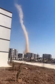 Diyarbakır'da hortum kamerada