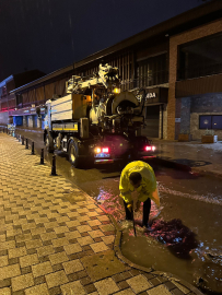Trabzon’da sel ve taşkın temizliği
