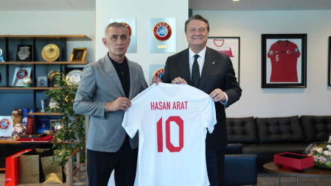 Beşiktaş Başkanı Hasan Arat'tan TFF Başkanı Hacıosmanoğlu'na ziyaret