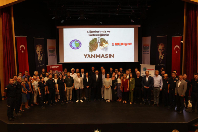 Marmaris'te 'Ciğerlerimiz ve ormanlarımız yanmasın' konulu toplantı yapıldı