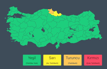 AFAD uyarıda bulundu; Sinop'ta kuvvetli sağanak bekleniyor