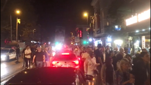 İstanbul - Sarıyer’de Murat Serter cinayetine yürüyüşlü protesto