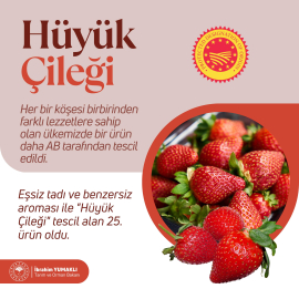 Hüyük çileğine AB tescili