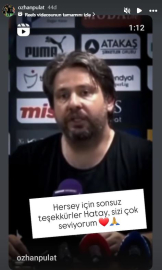 Özhan Pulat, Hatayspor’a veda etti